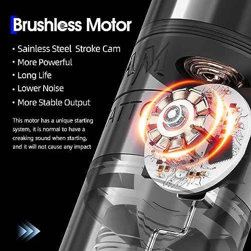 Ambition Torped Tattoo Machine Kit - Rotary Tattoo Machine Cartridges Short Pen with 1800mAh Tattoo Power Supply Brushless Motor for Professional Tattoo Artist