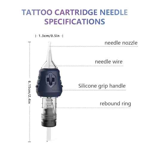 Tattoo Cartridge Needles,20PCS Disposable Tattoo Needle Cartridge Round Liner with Safety Membrane for Tattoo Gun Tattoo Supplies (20pcs 1207RL)