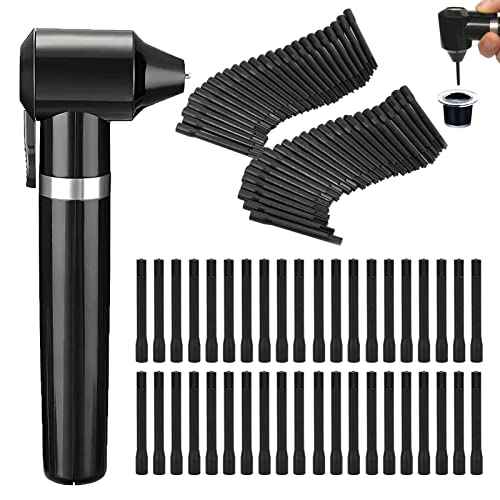 Tattoo Ink Mixer Machine Kit - Yugui Pigment Stirrer with 100Pcs Mixing Sticks for Fast Color Mixing Make-up Eyebrow Microblading Equipemnt Tattoo Kit Supplies, Black
