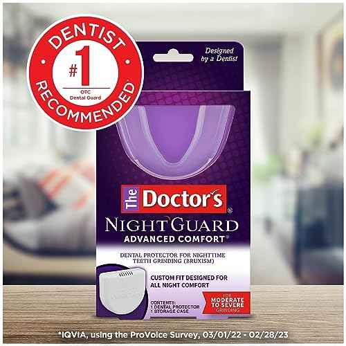 The Doctor¡¯s NightGuard Mouth Guard for Grinding Teeth at Night, Includes Storage Case, Pack of 1