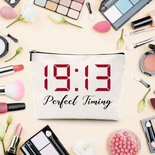 LONGXIN Greek Sorority Gift Paraphernalia Gifts for Women Make up Bag Delta Cosmetic Bag Sorority Gift Makeup Zipper Pouch Bag