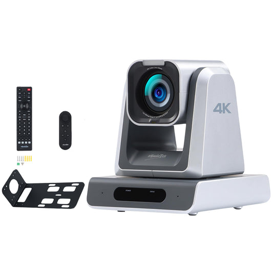 4K Native NDI|HX3(Certified) PTZ Camera PoE, 18X Optical Zoom, Simultaneous HDMI & SDI outputs, RTSP/RTMP(s)/SRT, Standalone IP Live Streaming to YouTube, Twitch for Meeting, Church, Event, Teaching