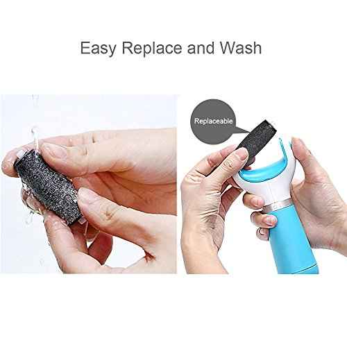 12 Pack Replacement Roller for Amope Pedi, Replacement Head Refills Compatible with Amope Pedi Refills Electronic Perfect Foot File-6 Extra Coarse & 6 Regular Coarse