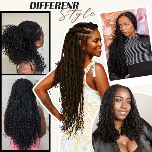 Teresa 0.2cm Micro Sister loc Extensions Human Hair Micro Locs Extensions Human Hair Interlocking Sisterlocks Sister Locs Curly Ends 100% Real Human Hair Dreadlock Extensions£¨14 Inch 60 Strands£©
