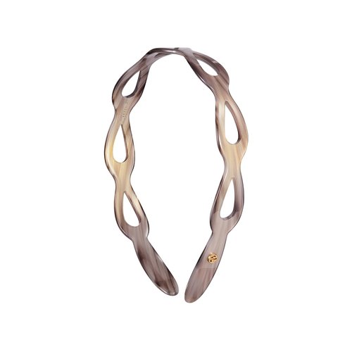 EVITA PERONI Headbands for Women Non Slip Acetate Hollow Design High-grade and Fashionable Headbands Women's Hair with Teeth Comfort Hairband - Quicksand Gray