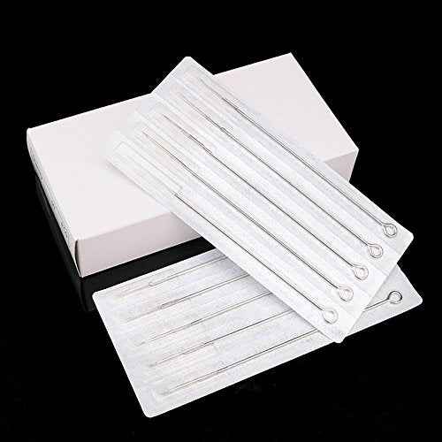 50PCS Disposable 14RL Stainless Steel Tattoo Needles Round Liner for Tattoo Machine Supplies