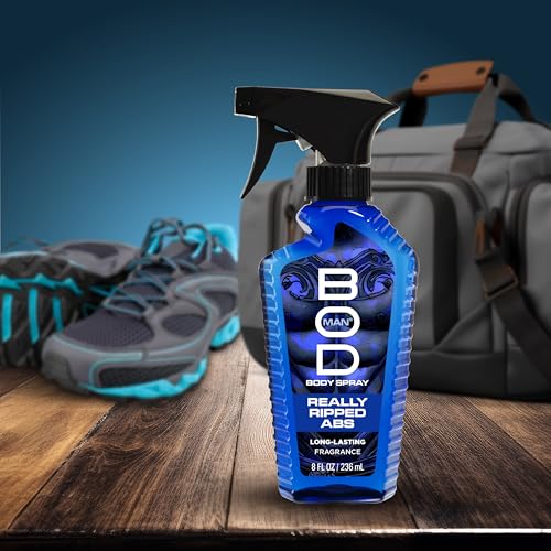 BOD man Fragrance Body Spray, Really Ripped Abs, 8 fl oz