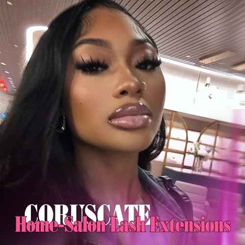 Lash Clusters 100D Long 12-20mm Lash Spikes Eyelash Clusters Volume Individual Lashes DIY Spiky Lash Extension Mega Cluster Eyelash Extensions Mink Strips Lashes Thick by CORUSCATE