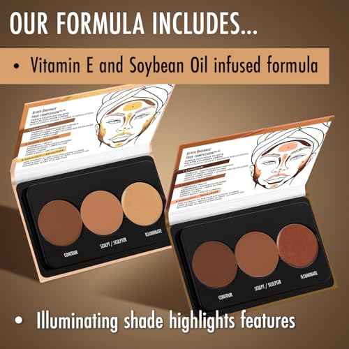 Black Radiance True Complexion Creme Contour Palette, Medium to Dark, 7.5 Gram