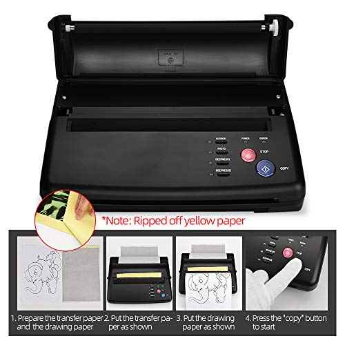 ATOMUS Tattoo Transfer Machine Printer Tattoo Transfer Stencil Machine Copier 116F Update Version