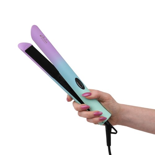 Aria Beauty Ultra Sleek Ombre Digital Hair Straightener - 1" Tourmaline Ceramic Floating Plates, Quick Heat Up, Adjustable Temperature up to 450°F, Infrared Ionic Technology, Dual Voltage
