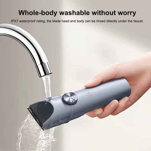 Xiaomi Hair Clipper 2 Titanium Alloy Blade Double-Coated Black Clipper Head Men Sideburns Electric Shaver Wireless Hair Cutting Trimmer Barber Cutter, IPX7 Waterproof, 3hr Battery Life