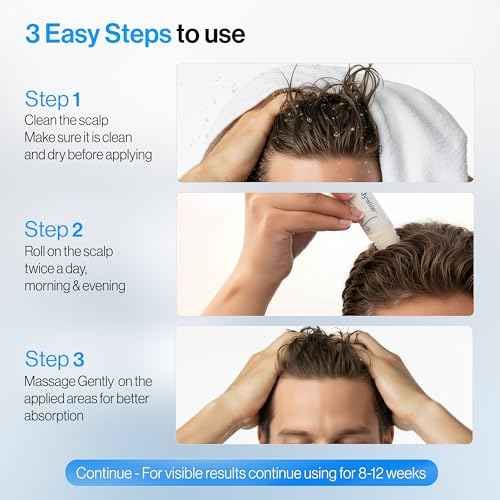 Be Bodywise Rosemary Hair Growth Serum Roll On 25 ml ? 3% Rosemary, 3% Redensyl & 2% Anagain | DHT-Blocking Scalp Serum Boosts Oxygen Flow, Reduces Hair Fall | Paraben/Sulfate-Free | Women & Men