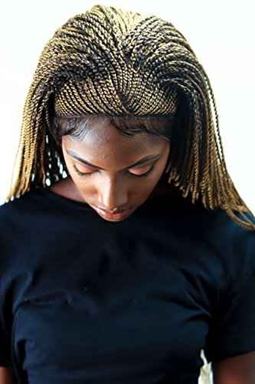 Wow Braids 36" Full 360 HD Transparent Lace Front Jumbo Passion Twist Braided Wig with Baby Hair - Synthetic hand-made box braids wig for black women.