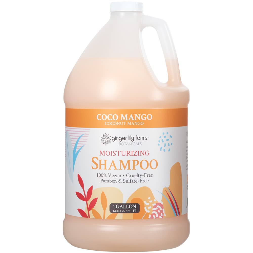 Ginger Lily Farms Botanicals Body Wash + Shampoo + Conditioner Bundle, Coco Mango