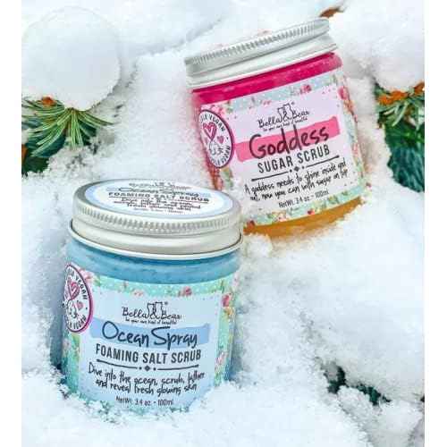 Bella & Bear Goddess Sugar Scrub - Travel Size - Vegan 3.4oz (Travel Size)