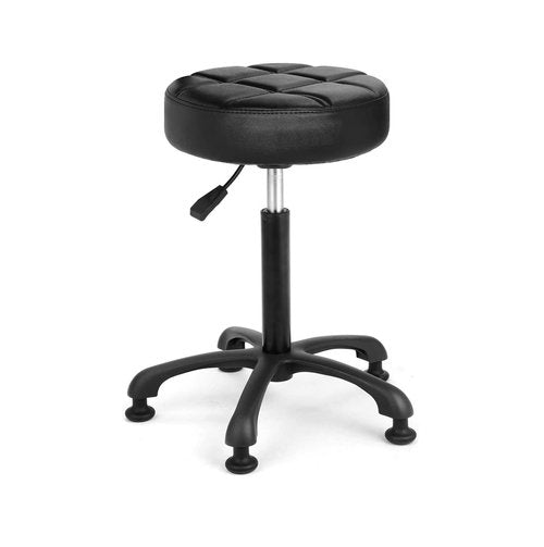 McDooFly Height Adjustable Heavy Duty Stools Salon Stool Chair with Bell Glides for Home Bar Kitchen Office Shop Tattoo Lash Tech Pedicure (Black with Bell Glides, Height 22 to 30 in)