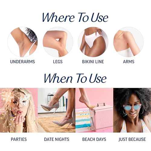 VEET Sugar Wax Strips For Women's Body Hair Removal, Bikini Hair Removal Kit, Pubic, Dermatologically Tested For Body & Intimate Areas, 40ct Wax Strips with Shea Butter & 4ct Wipes