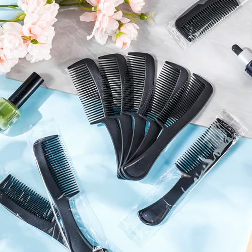 Layhit 150 Pack Bulk Hair Combs Individually Wrapped Plastic Hair Comb Set Christmas Boxes Gifts Travel Pocket Sturdy for Women, Kids, Men, Homeless, Shelter, Nursing, Hotel, Home, Charity Church