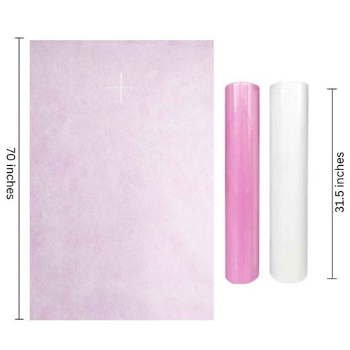 Disposable Massage Table Sheets, Massage Bed Cover 31.5" X 70" Lash Bed Cover, Disposable Bed Sheets, Non-Woven, Latex-Free, Massage Sheets, Recyclable (2 Rolls)