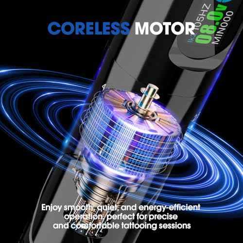 INKin Tattoo Gun Kit for Beginners Complete Set, InkFlexo Wireless Tattoo Machine with 6 Adjustable Stroke and 2Pcs 1600mAh Batteries, Tattoo Kit with Revo Tattoo Needles and Ink for Professional Use