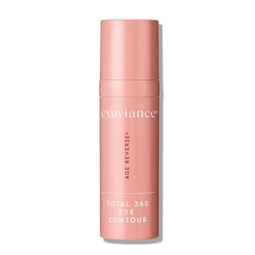 EXUVIANCE AGE REVERSE+ Total 360 Eye Contour, Anti-Aging Eye Cream, Brightens Dark Circles, Firms and Tightens Fine Lines and Wrinkles, with Caffeine, Hyaluronic Acid, and Peptides, 15g