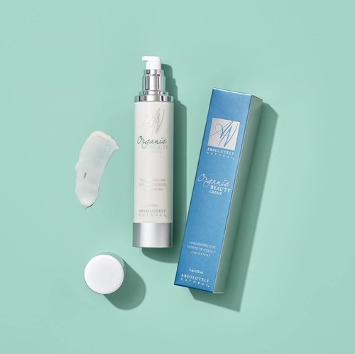 Absolutely Natural - Organic Beauty Cream 4oz with Anti-Aging Antioxidants and Essential Fatty Acids Plant Based Made in USA