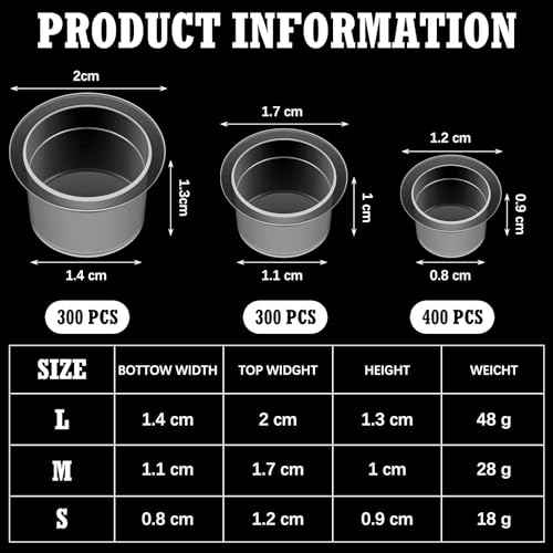 1015 Pcs Tattoo Skin Practice Kit Included 1000 Tattoo Ink Caps 3 Storage Containers 2 Ink Cup Holders 5 Practice Skins 3mm 5 Paper Transfer for Tattoos Supplies