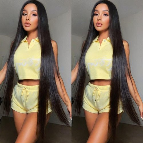 SilkSleek Straight Hair Bundles - 10 12 14 Inch | 100% Unprocessed Brazilian Virgin Human Hair | 3-Pack Quick Weave Bundles with Glossy Finish for Women