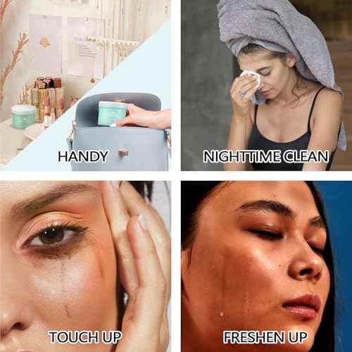 AMIIR 100's Jar Pre-Moistened Face Makeup Remover Wipes Sensitive Skin All-In-One Facial Cleansing Hydrating NO-DRY-OUT Gentle Alcohol-Free, 2 Jars