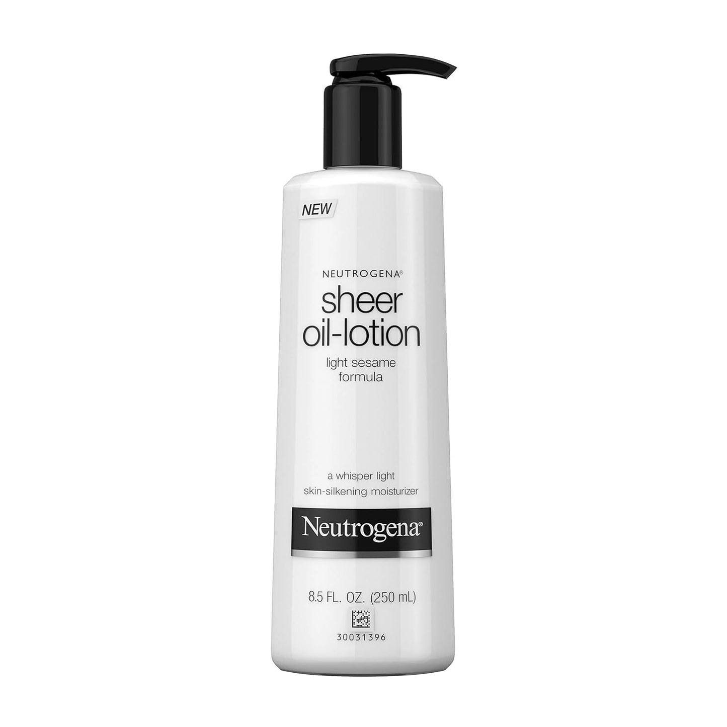 $$Neutro gena Moisturizing Sheer Body Oil-Lotion, Lightweight & Fast-Absorbing Sesame Oil Formula, 8.5 fl. oz