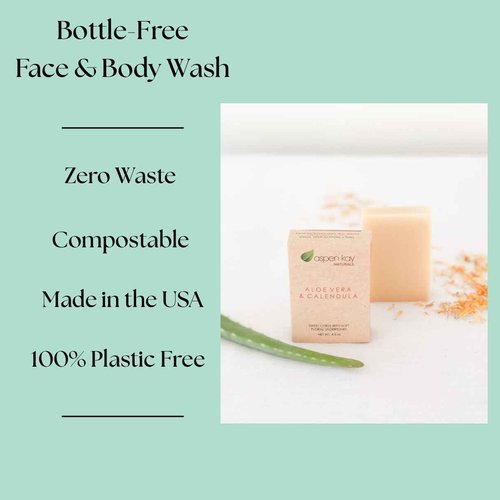 Aloe Vera & Calendula Soap, Natural & Organic Ingredients, Organic Aloe Vera, Calendula & Turmeric Soap. Use for Face & Body. for Men, Women & Teens. Gentle Face Wash. (Pack of 6)