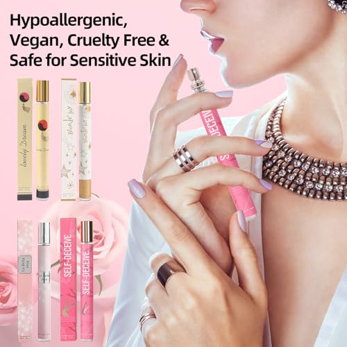 4 Pack Perfumes for Women (4x35ml),Stocking Stuffers,Christmas Gifts for Women,Teengirls,Travel Size Perfume Gifts,Natural Fruity Floral Fragrances Eau de Toilette Long Lasting Cologne Perfumes Spray
