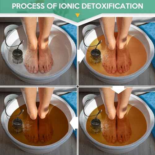 Ionic Detox Foot Bath Machine, Foot Detox Spa Ion Cleanse Chi Machine for Home Use Beauty Club Salon, Regain Health & Vitality with 5 Liners £¨Tub Not Include£©