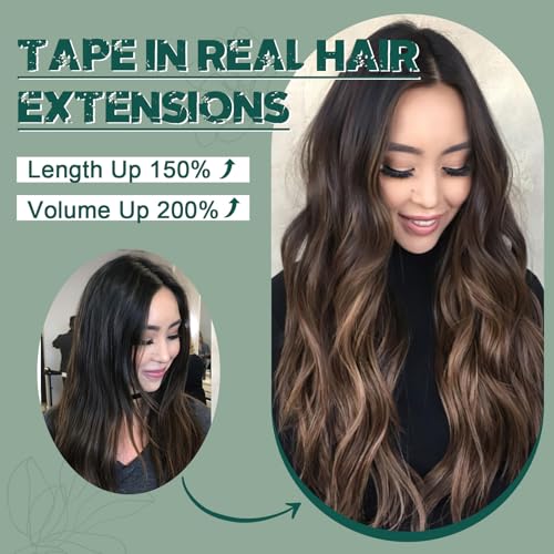 Benehair Remy Tape in Hair Extensions Human Hair Ash Blonde&Bleach Blonde Seamless Skin Weft Tape in Real Human Hair Extensions Straight Hair 22 Inch 50g #18P613 20 pcs