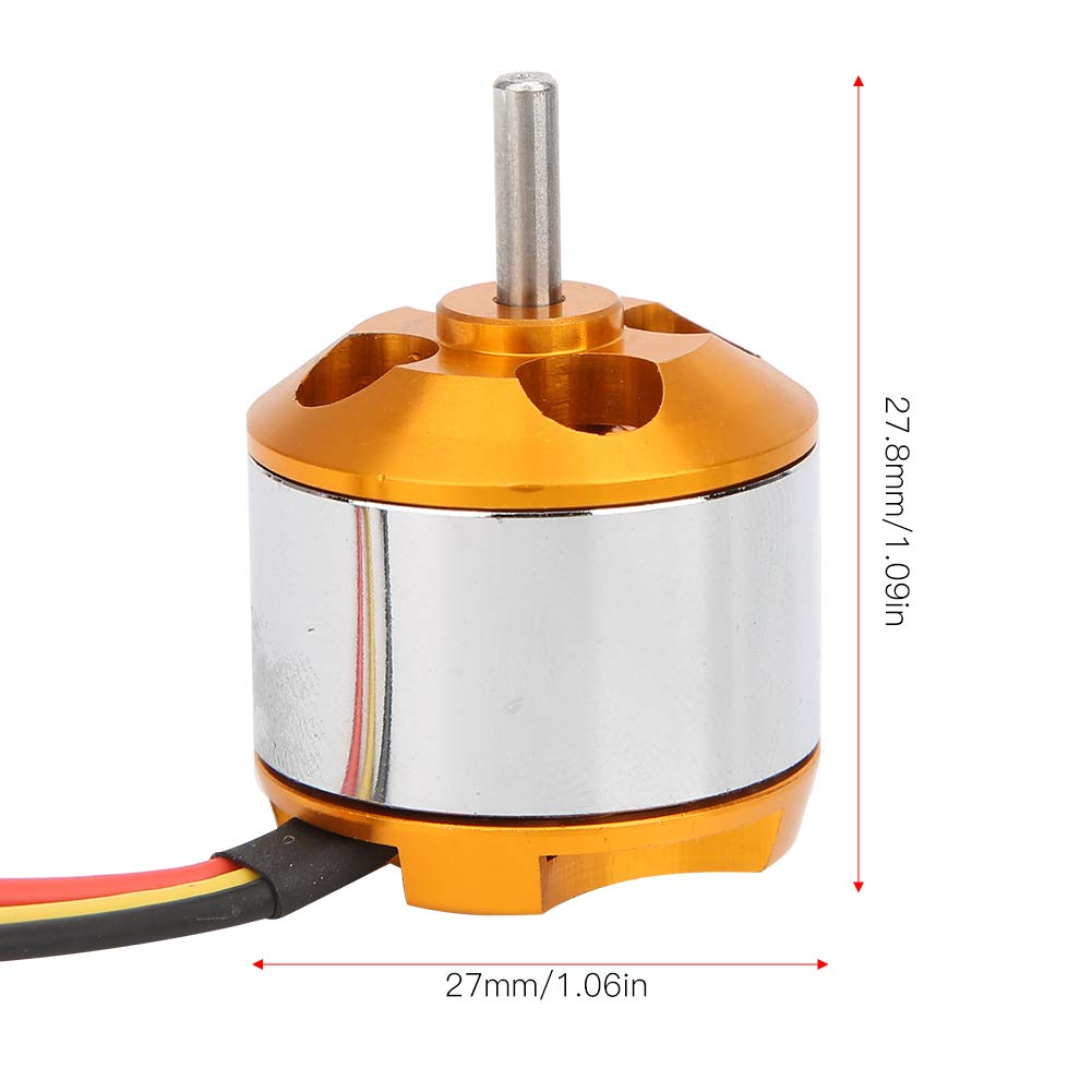 1400KV Brushless Motor Outrunner, Professional High Power Brushless Motor, RC Brushless Motor Controller for RC Quadcopter(1400KV)