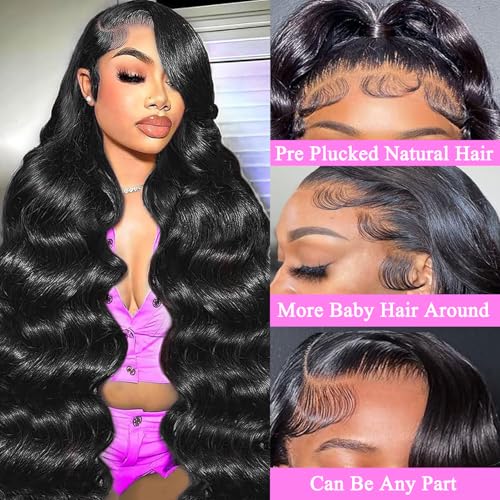 200 Density 20 Inch Body Wave Lace Front Wig Human Hair 13x6 HD Lace Front Wigs Human Hair for Women Glueless Wigs Human Hair Pre Plucked Natural Hairline