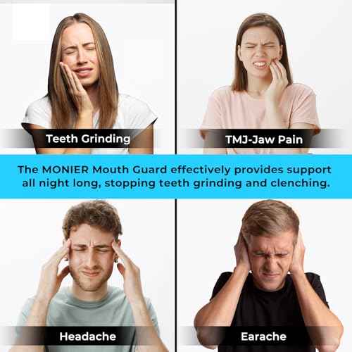 Mouth Guard for Grinding Teeth at Night | Dental Night Guard for Clenching & Better Sleep | 4 Moldable Mouthguards with 12 Cleansing Tablets