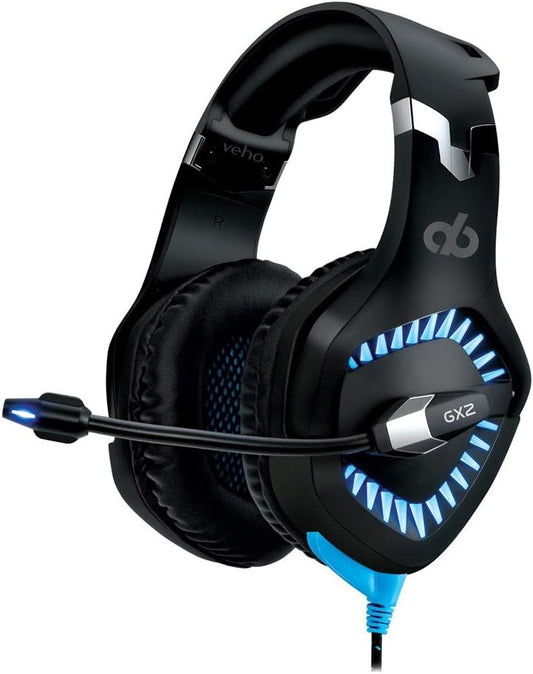 Alpha Bravo by Veho GX-2 Gaming Headset for PC/MAC/Notebooks | Wired | Compatible with Playstation PS4 | Professional Noise Cancelling Microphone | VAB-002-GX-2