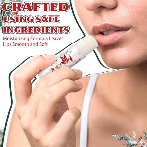 30 Pack Santa Baby Shower Games Prizes Party Gifts Bulk Lip Balms Favors for Winners Adults Guests Gender Reveal Favors Decorations Baby Shower Souvenirs Gift Bags Stuffers