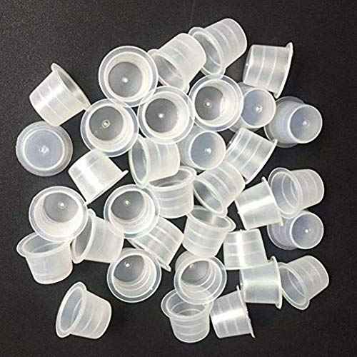 Tattoo Ink Caps Cups,Tattoo Ink Cups Caps 1000pcs #15 Large Size Pigment Caps Microblading Ink Cups for Tattoo Pigment Ink Tattoo Machine Kits Supplies (1000 L)