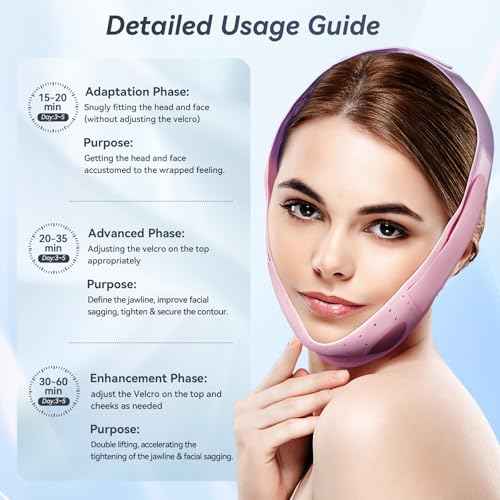 Chin Strap for Sleeping, Soft Silicone V-Line Lifting Mask, Reusable Face Lift for Women Men Anti Snoring Devices for Sleep Home Working Travel Yoga