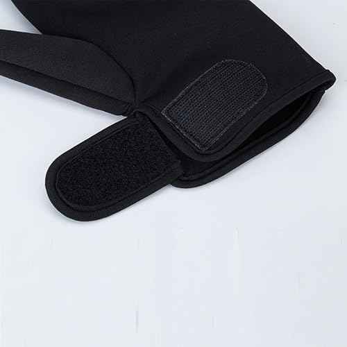 3 Finger Barber Glove Heat Resistant Gloves for Hair Styling 1 Pcs Curling Wand Glove Reusable Hair Dye Glove(black,M)