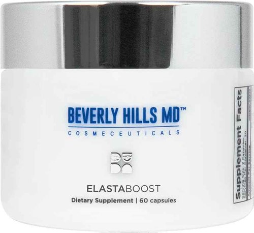 Beverly Hills MD Elastaboost Dietary Supplements for Aging Skin- Elastin Supporting Formula for Lifted, Firmer, Skin w/Hydrolyzed Elastin, Hyaluronic Acid, Vitamin C, Phytoceramides (60 Capsules)
