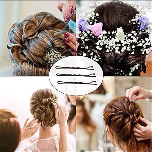 Bobby Pins - 400pcs Black Hair Pins Clips Bulk for Women - Mini Bun Pins Thin Thick for All Hairstyle Decoration - Pin Jumbo for Lady