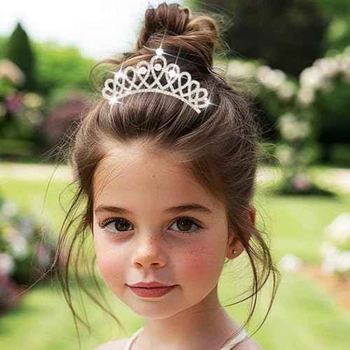 Yean Rhinestone Mini Hair Comb Silver Crystal Tiara Comb Princess Wedding Hair Accessories Decorations for Women