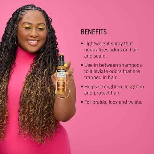 Aunt Jackie's Braid + Twist Collection Scent-Sational Hair Perfume & Deodorizer ? Neutralize Odors and Refresh Hair with Witch Hazel, Biotin, and Honey ? 4 fl oz