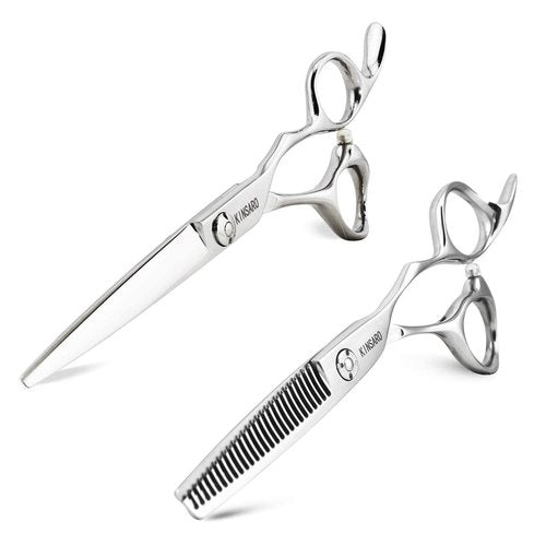 6 INCH Hair cutting shears and 5.75 INCH hair thinning scissors professional barber scissors 440C Kinsaro