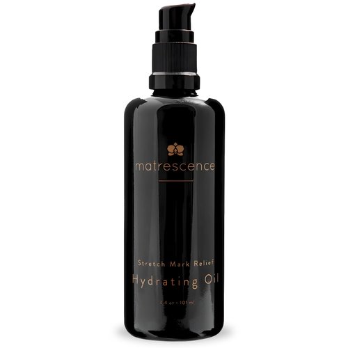 Matrescence Stretch Mark Relief Hydrating Belly Oil (3.4oz/101ml) | Spa-Quality Maternity Skin Treatment | Pregnancy-Safe Skincare Made for Mom | Non-Greasy Moisturizing Skin Essentials for Mom