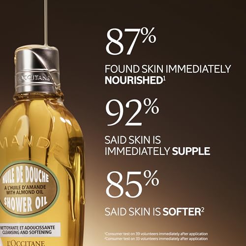 L'OCCITANE Almond Holiday Ornament Gift Set for Soft & Supple Skin: Includes Travel-Sized Almond Shower Oil, Almond Milk Concentrate and Almond Delicious Hands